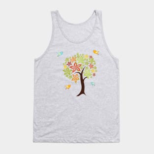 Tree and birds Tank Top